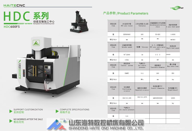 摇篮五轴加工中心